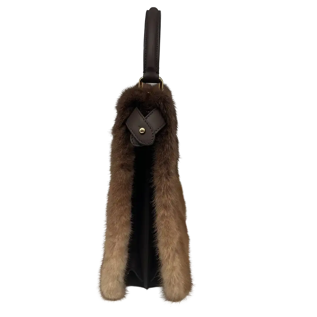Fendi PEEKAPOO ISeeU Medium Visone Mink / ungetragen Fendi