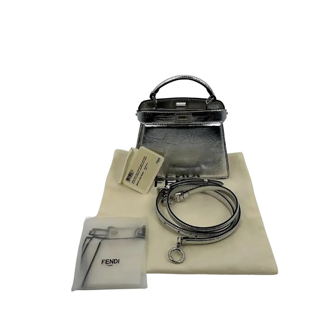 Fendi by Marc Jacobs Peekaboo ISeeU Petite silber / ungetragen Fendi