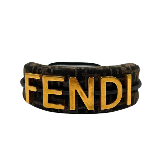 Fendi Fendigraphy Mini Mini Bag FF-Jacquardstoff in braun / sehr gut Fendi