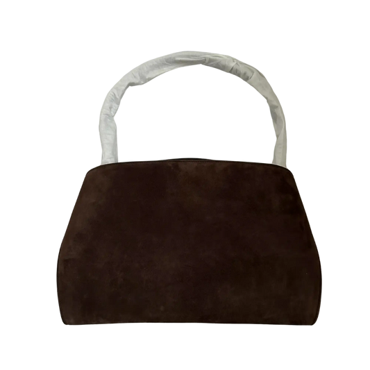 Ferragamo Hug Tote Bag aus Veloursleder braun / ungetragen Salvatore Ferragamo