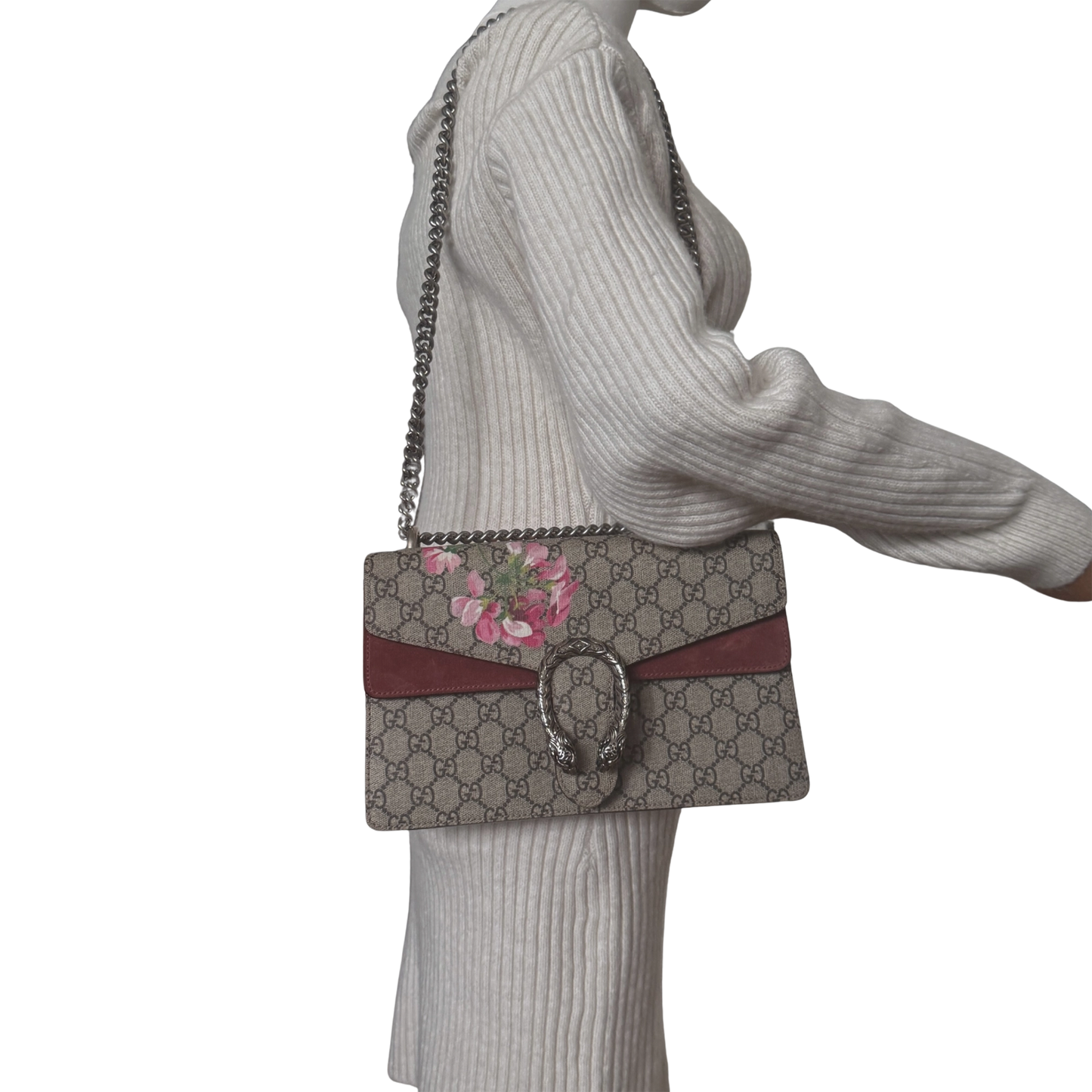 Gucci Dionysus Blooms GG Supreme Canvas Small / sehr gut Gucci