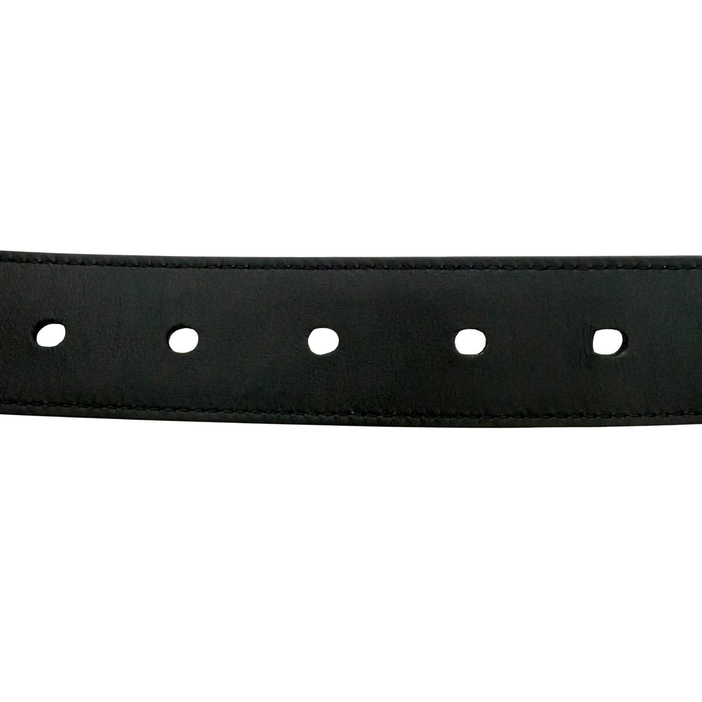 Saint Laurent Cassandre Gürtel aus Lackleder mit quadratischer Schnalle 85cm Schwarz / gut Saint Laurent