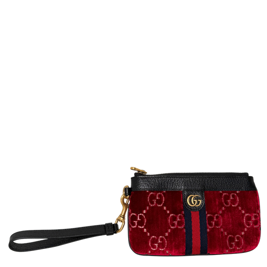 Gucci GG Geldbörse Velvet Rot / neuwertig Gucci