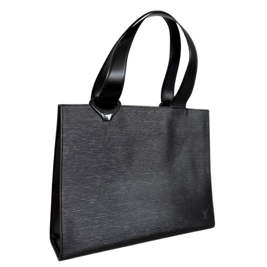 Louis Vuitton Gemeaux Tote Bag Epi Leder Schwarz / sehr gut Louis Vuitton