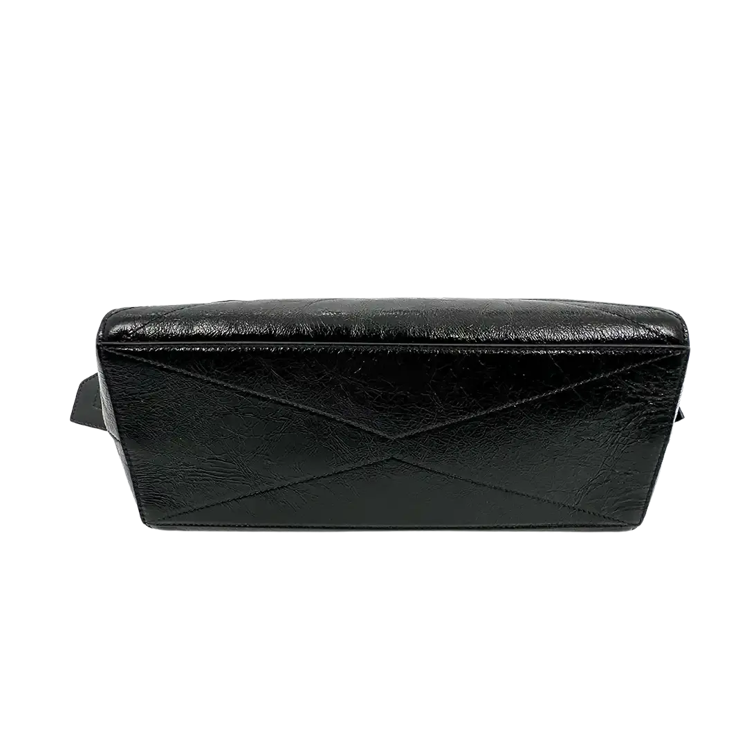 Givenchy ID Flap Stachel Tasche Medium Kalbsleder schwarz / sehr gut Givenchy
