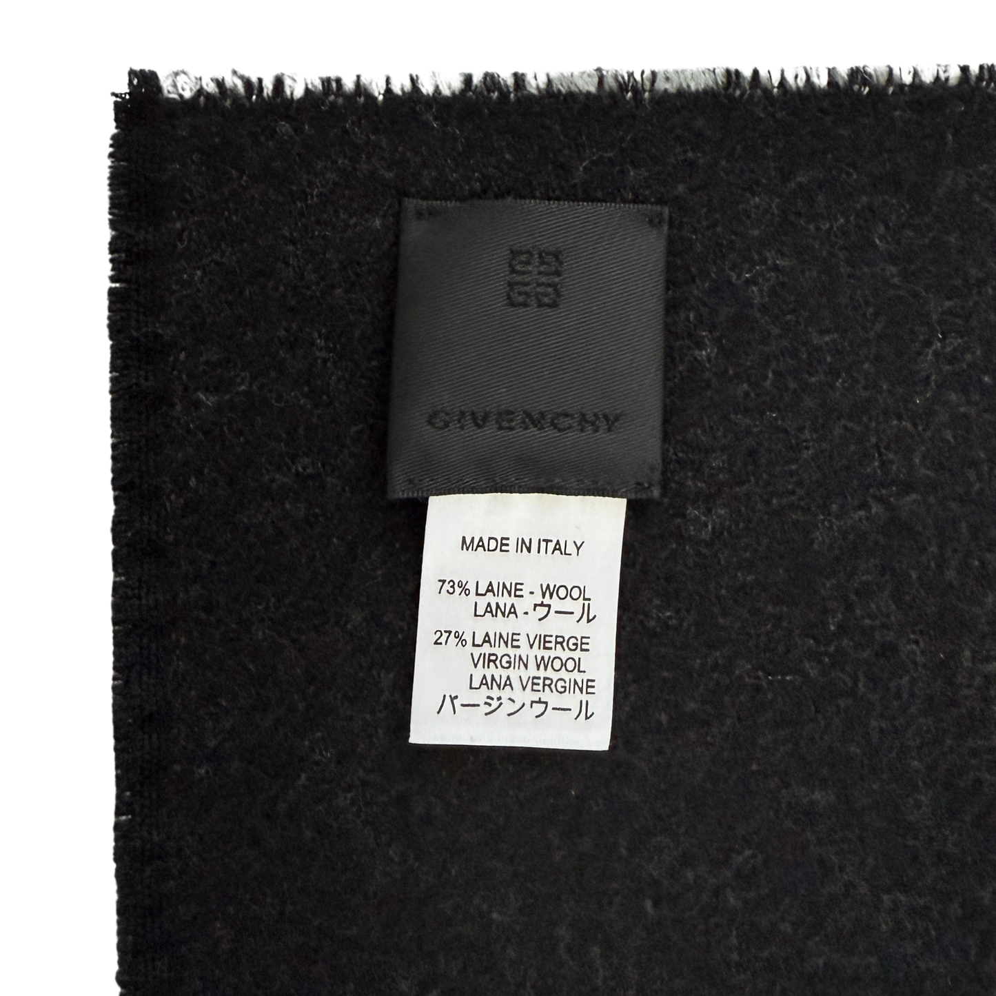 Givenchy Schal aus Wolle Schwarz / neuwertig