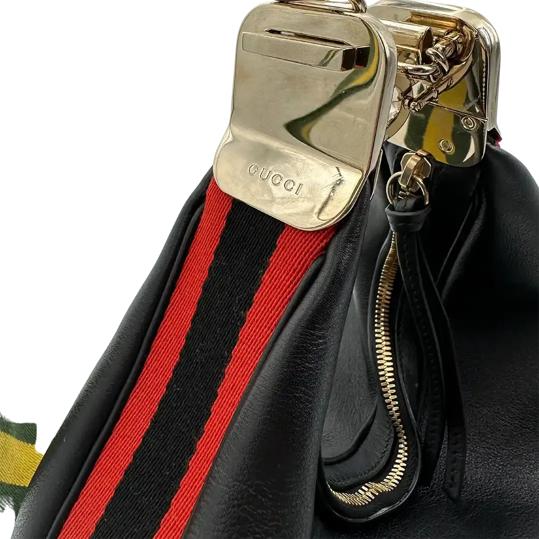 Gucci Attache Aria Kalbsleder 1037 Large Schultertasche Fullset / sehr gut Gucci