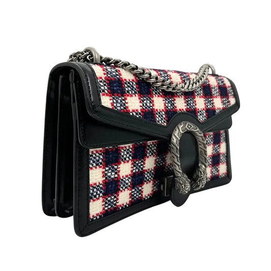 Gucci Dionysus GG Schultertasche klein Multicolor Tweed / neuwertig Gucci
