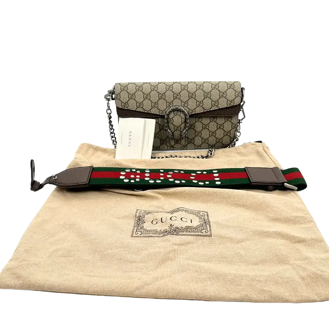 Gucci Dionysus kleine Schultertasche breiter Schulterriemen / neuwertig Gucci