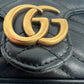 Gucci GG Marmont Matelasse Super Mini Bag schwarz / sehr gut Gucci