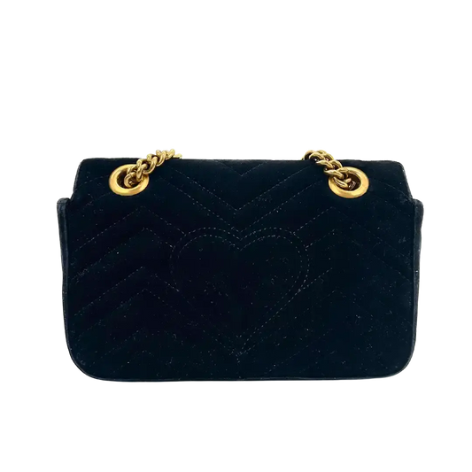 Gucci GG Marmont schwarz Fullset Small / gut Gucci