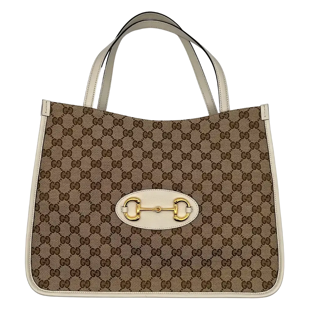 Gucci Horsebit 1955 Monogram Medium Tote Bag ungetragen