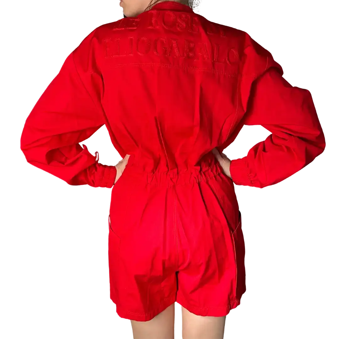 Gucci Jumpsuit rot Größe S ungetragen mit Etikett Gucci