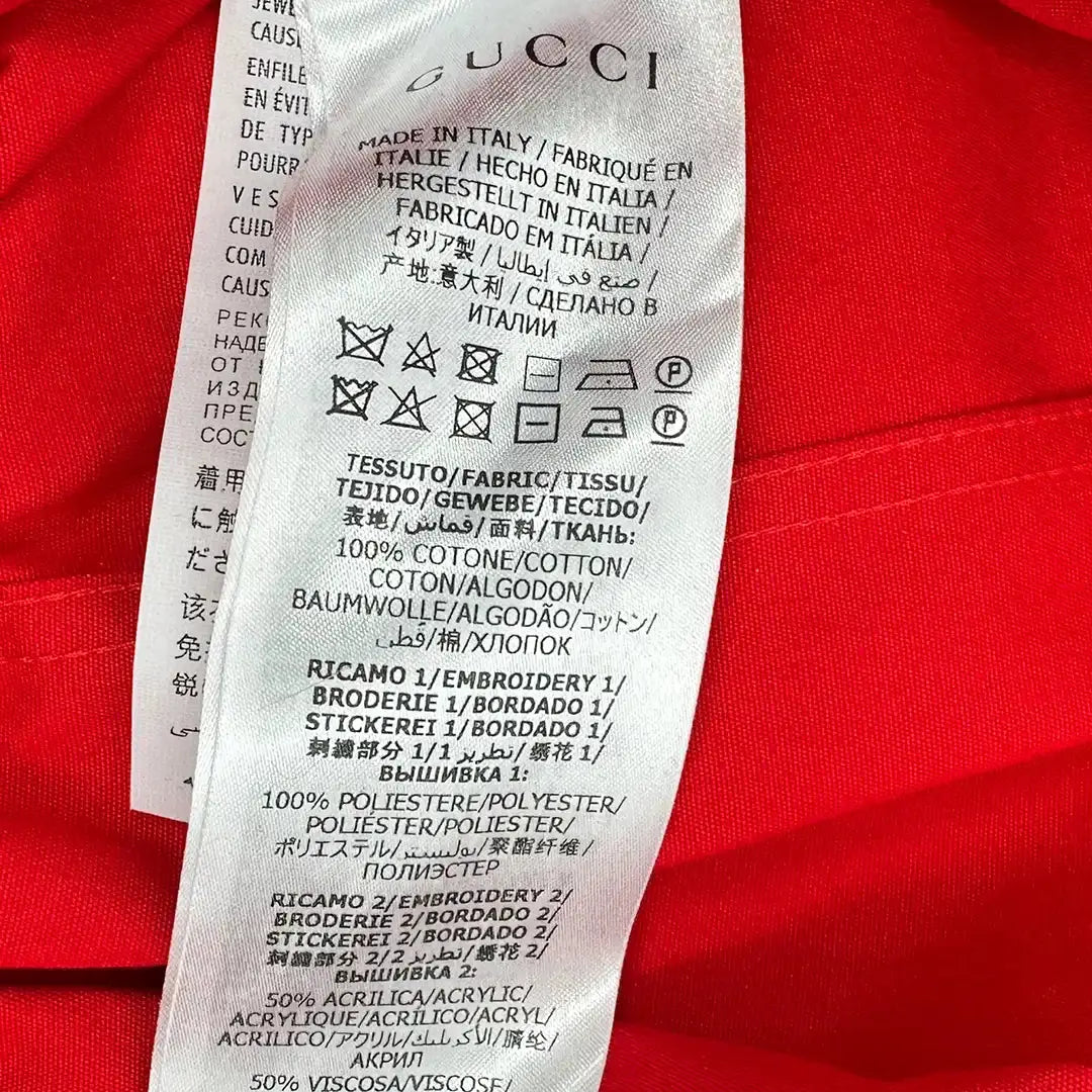 Gucci Jumpsuit rot Größe S ungetragen mit Etikett Gucci