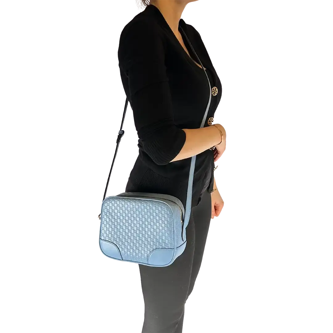 Gucci Microguccissima Camerabag hellblau / sehr gut Gucci