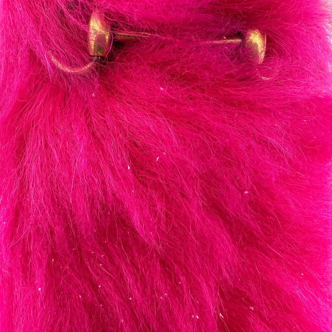 Gucci Mokassins aus Schafsfell pink braun Größe 36 1/2 / sehr gut Gucci