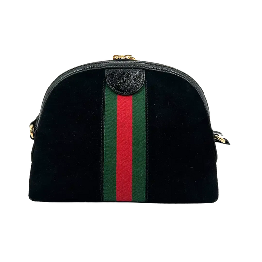 Gucci Ophidia GG Dome Bag small schwarz Wildleder / sehr gut Gucci
