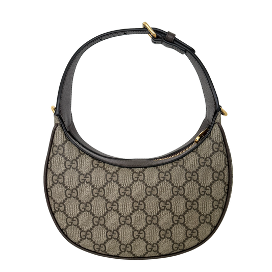 Gucci Schultertasche Ophidia GG Mini aus Canvas Braun / neuwertigt Gucci