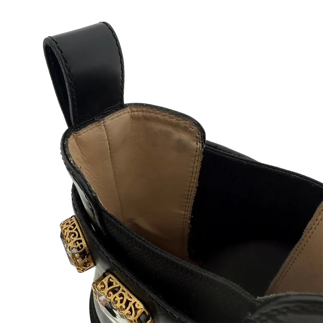 Gucci Stiefel aus Leder schwarz Größe 36 / sehr gut Gucci