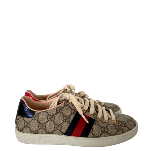 Gucci Ace Damensneaker Größe 36 1/2 Braun / sehr gut Gucci
