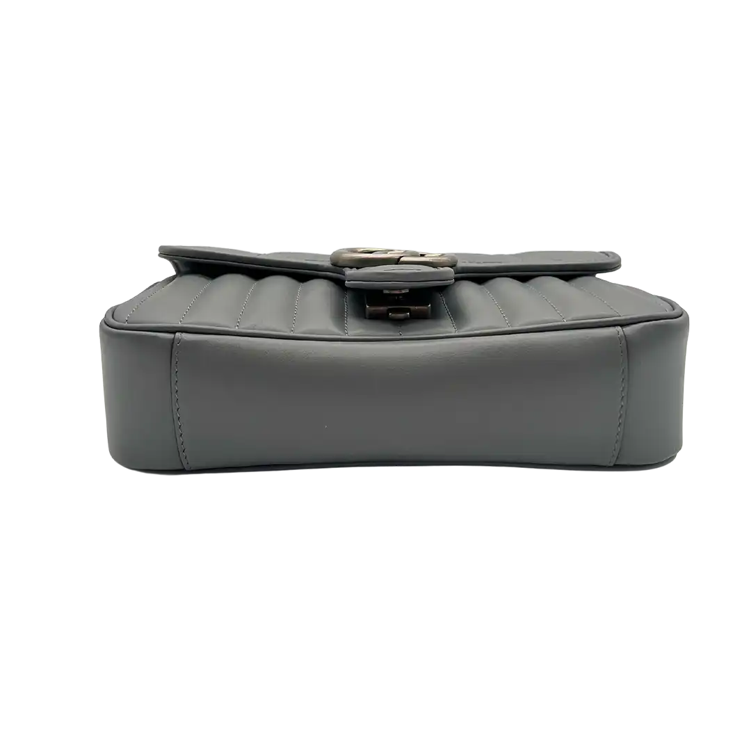 Gucci Aria Marmont Mini Grau boden