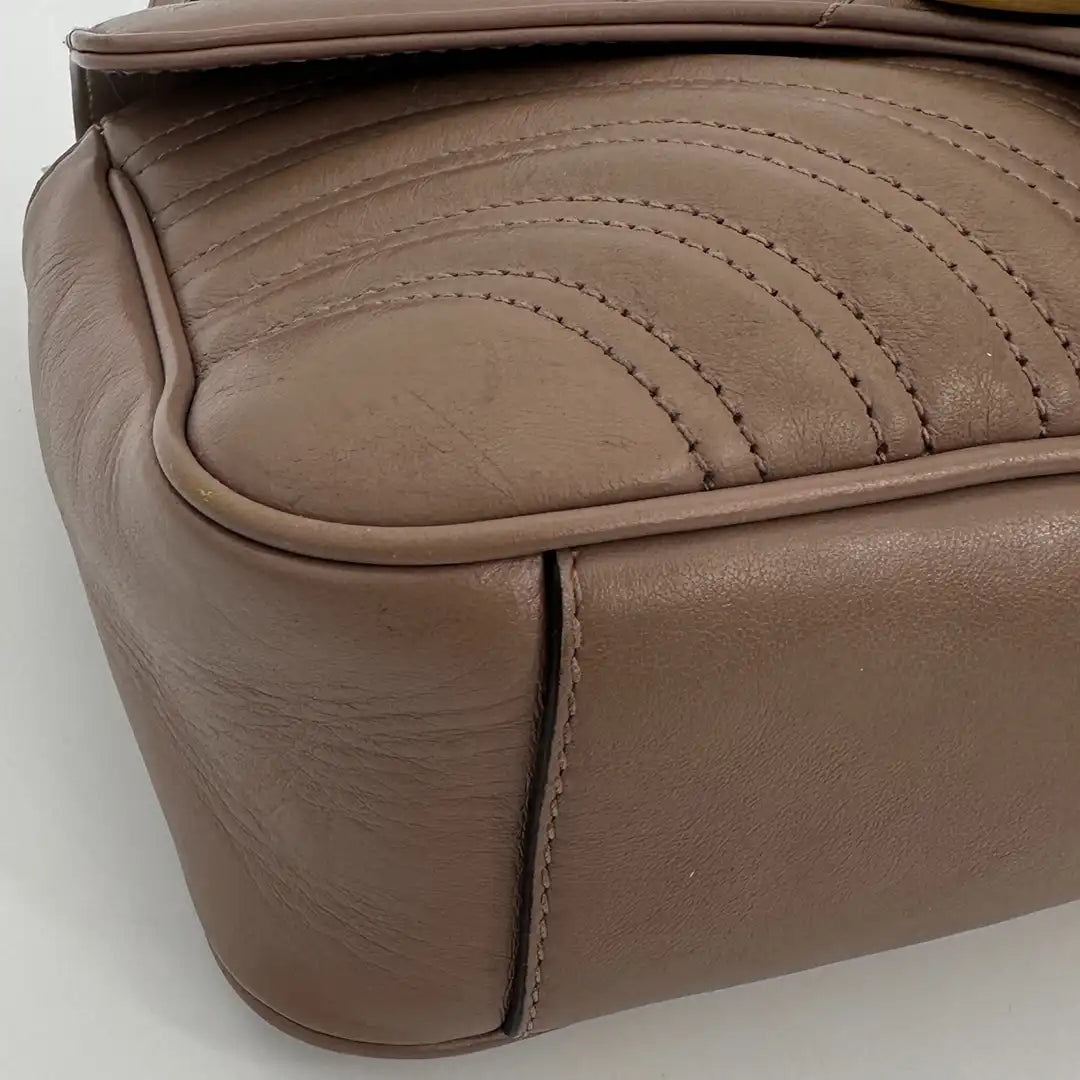 Gucci GG Marmont Small nude /beige Handtasche / akzeptabel Gucci