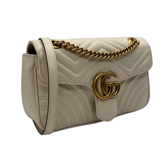 Gucci GG Marmont Small Matelasse off white/ sehr gut Gucci