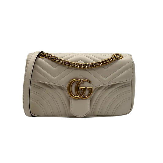 Gucci GG Marmont Small Matelasse off white/ sehr gut Gucci