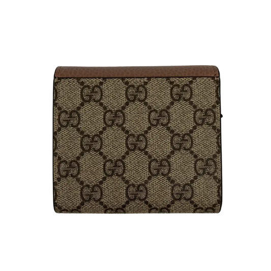 Gucci GG Supreme Leder Double G Geldbörse 598587 / NEU Gucci