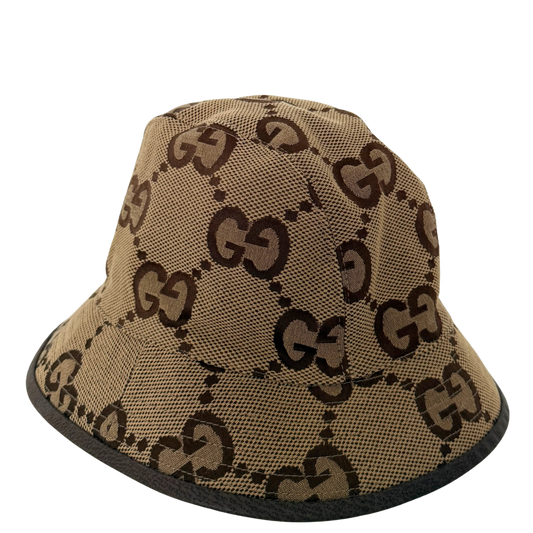 Gucci Jumbo GG Canvas Fischerhut Braun / neuwertig Gucci