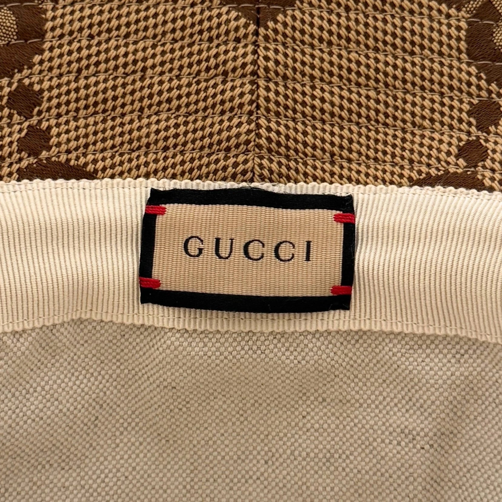 Gucci Jumbo GG Canvas Fischerhut Braun / neuwertig Gucci