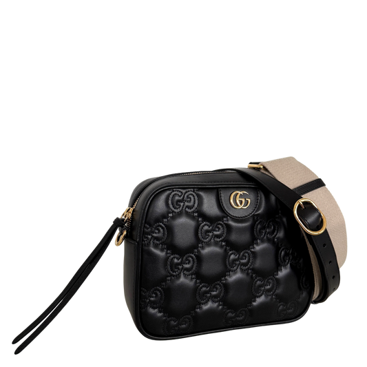 Gucci GG Matelassé Umhängetasche Schwarz / sehr gut Gucci