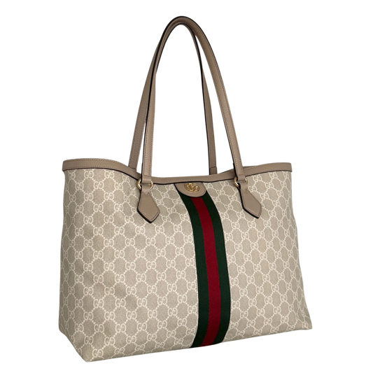 Gucci Großer Ophidia Shopper Beige / neuwertig Gucci