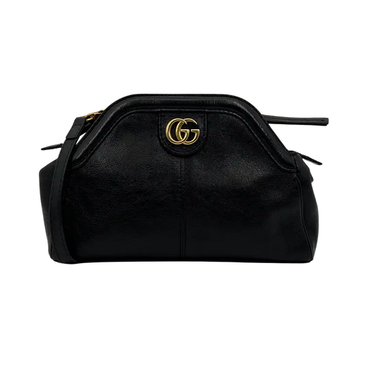 Gucci Rebelle  GG Marmont Schultertasche schwarz / gut Gucci