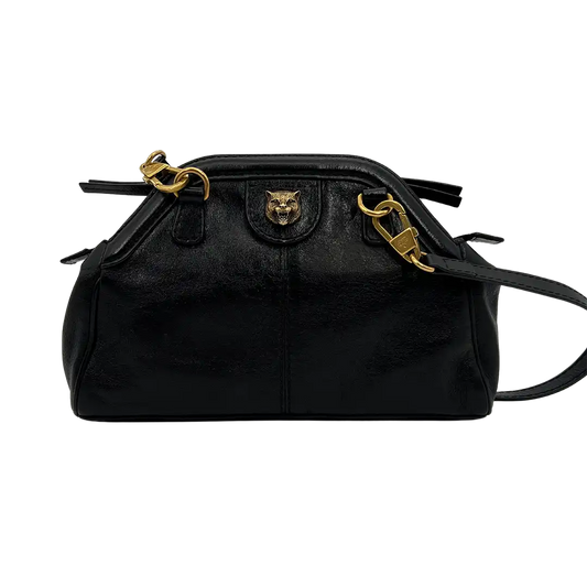 Gucci Rebelle  GG Marmont Schultertasche schwarz / gut Gucci