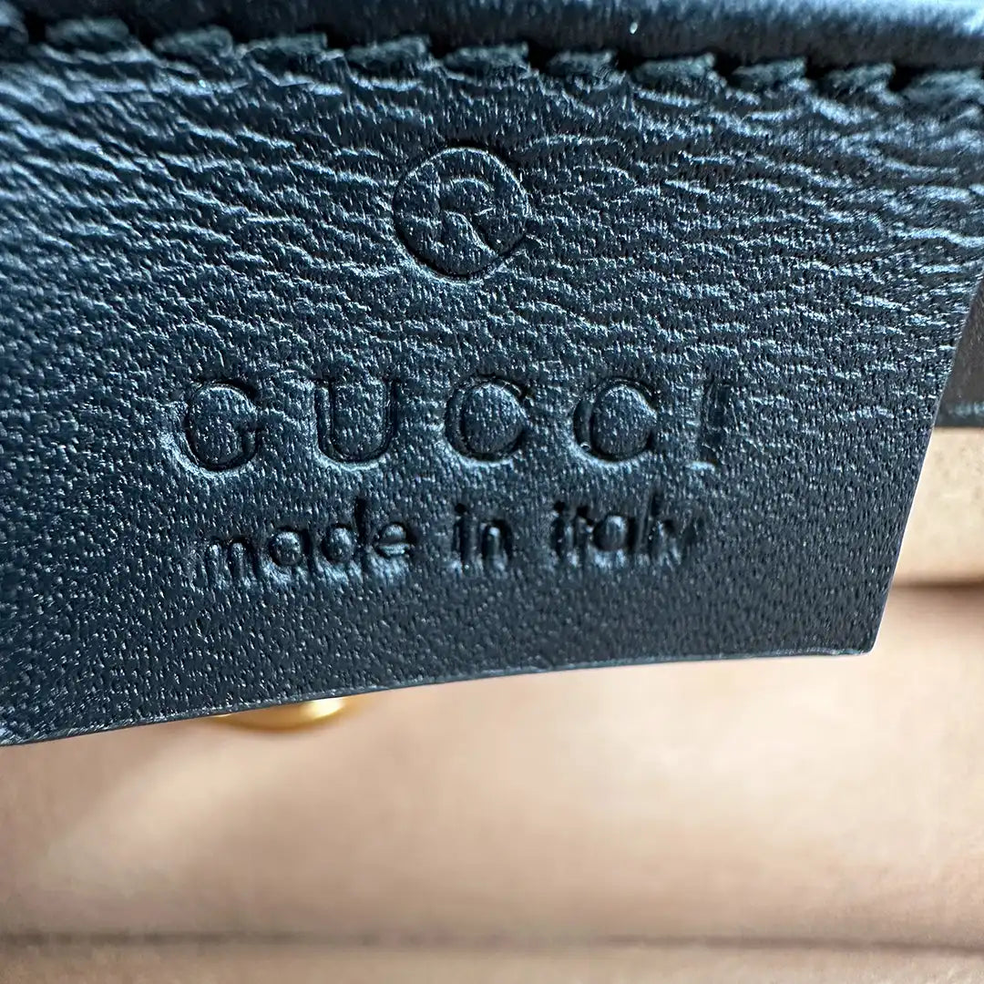 Gucci Super Mini Sylvie Chain Schultertasche Leder / sehr gut Gucci