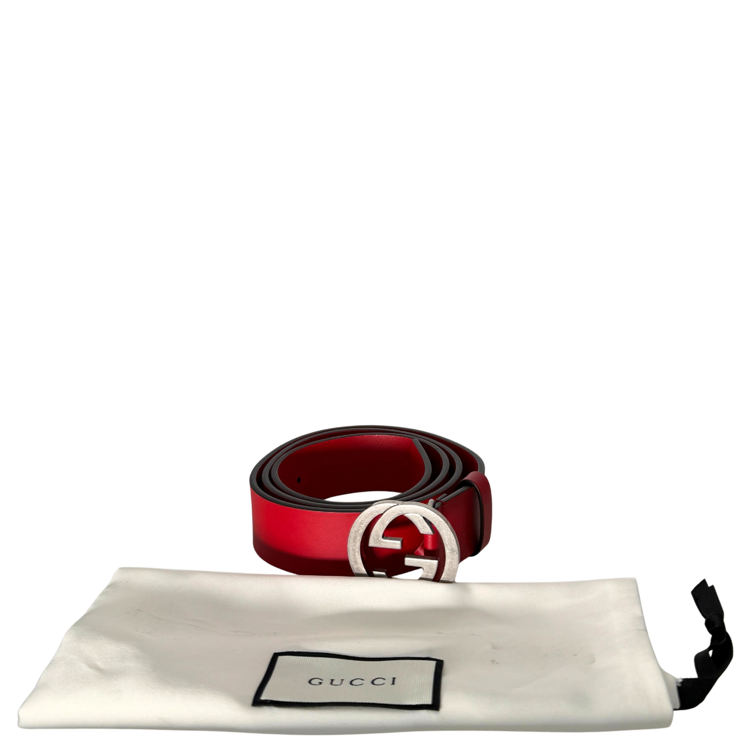 Gucci Interlocking GG Gürtel Größe 95 Rot / sehr gut Gucci