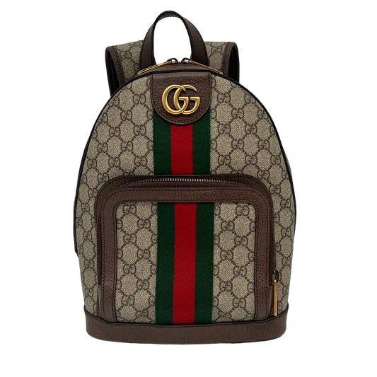 Gucci Ophidia Backpack GG Supreme Small Beige/Ebony / sehr gut