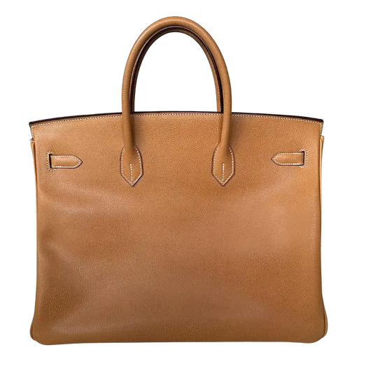 Hermès Birkin Bag 40 Vache Liégée Leder braun Palladium Fullset 2007 / sehr gut Hermès