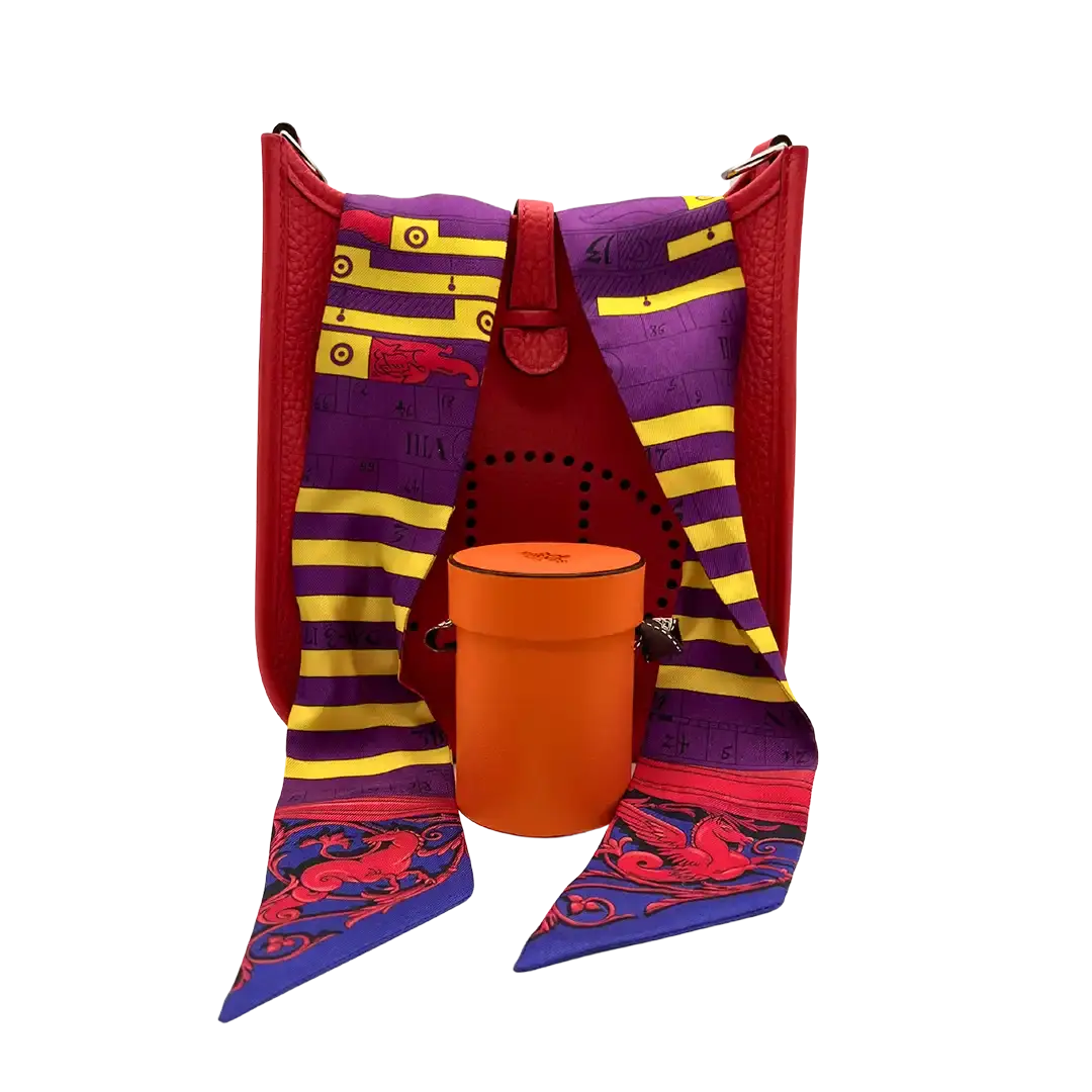 Hermès Evelyne 16 Amazone TPM Bougainvillier silberne Hardware / ungetragen Hermès