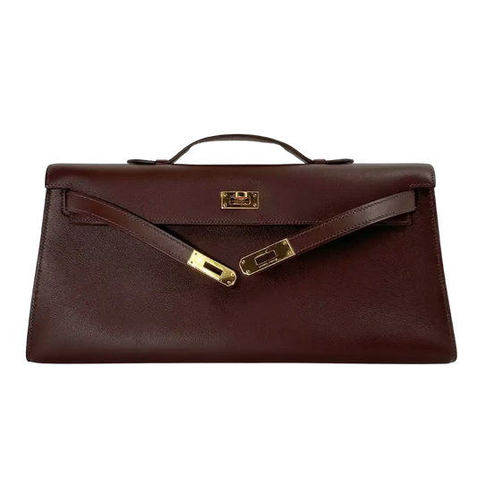 Hermès Kelly Lounge Swift braun / ungetragen Hermès