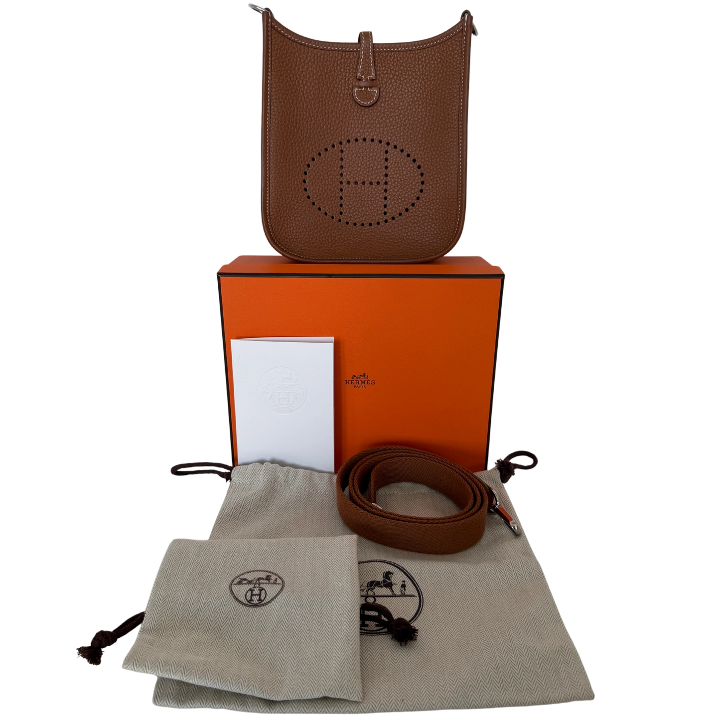 Hermès Evelyne 16 Amazone Taurillon Clemence braun Fullset / neuwertig Hermès