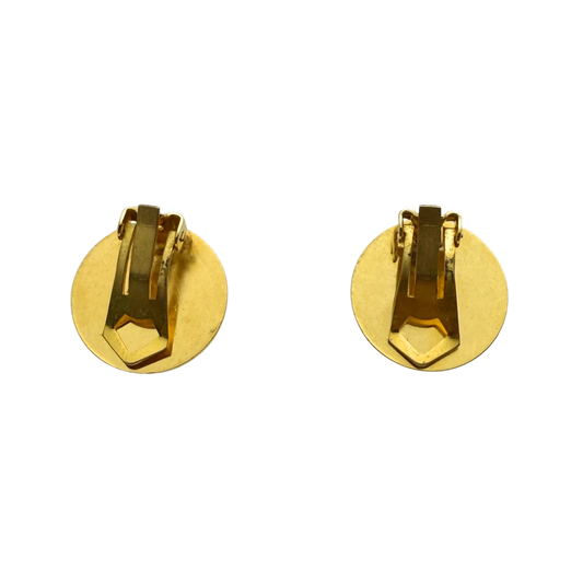 Hermès Clou de Selle Clip on Ohrringe Gold / sehr gut