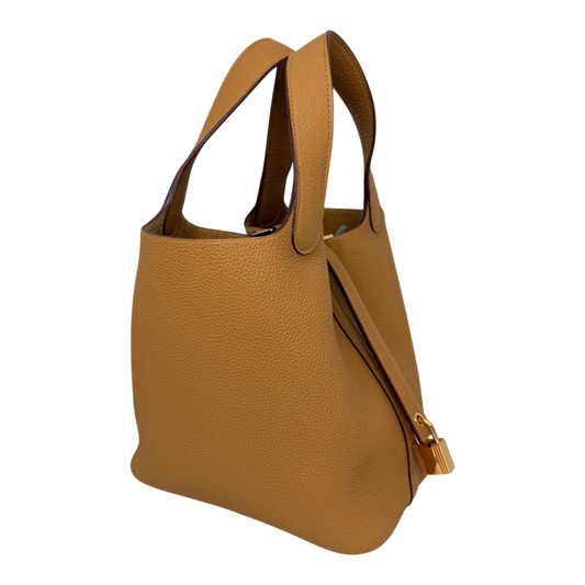 Hermès Picotin 18 Taurillon Clémence sesame GHW Hermès