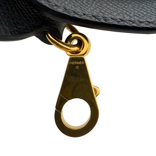 Hermès Schulterriemen Maillons Noir Gold 92 Fullset / neuwertig Hermès