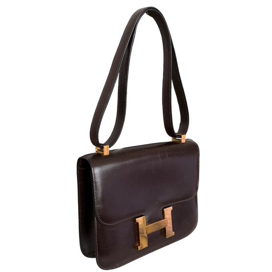 Hermès Vintage Constance 23 Boxcalf Leder braun GHW / sehr gut Hermès