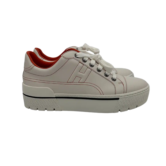 Hermès Sneaker Voltage Kalbsleder mit Plateausohle EU36 / sehr gut Hermès