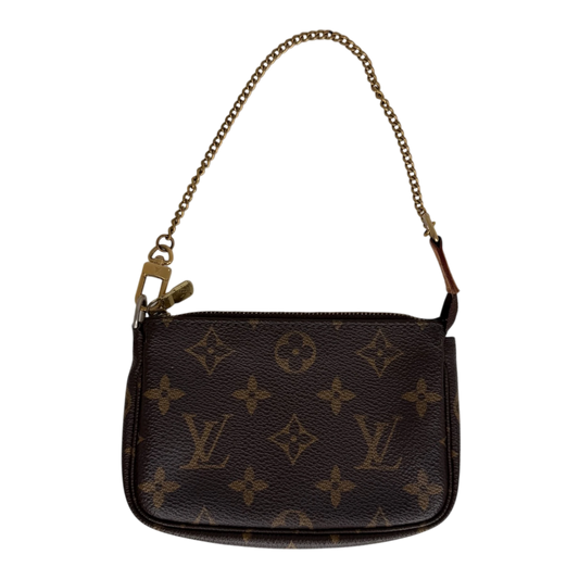 Louis Vuitton Mini Pochette Monogram Canvas Braun 2007 / gut Louis Vuitton
