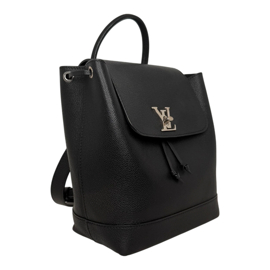 Louis Vuitton Lockme Lederrucksack schwarz silber / sehr gut Louis Vuitton