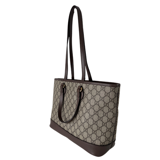 Gucci Ophidia GG Supreme Small Shopper beige / braun / neuwertig Gucci